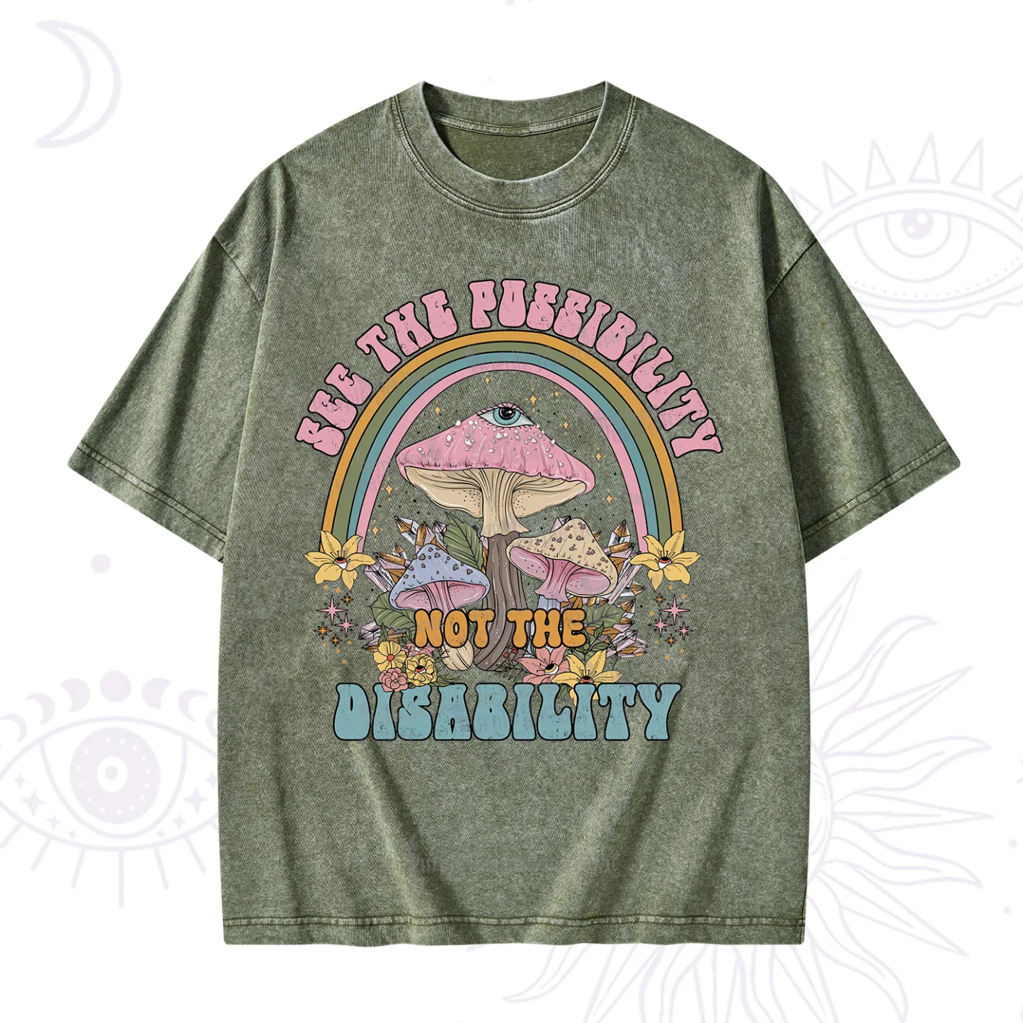 Purplehecate See The Possibility Not The Disability Washed T-Shirt