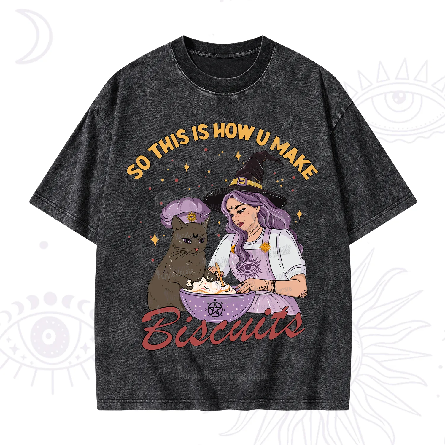 Purplehecate So This Is How You Make Biscuits Washed T-Shirt