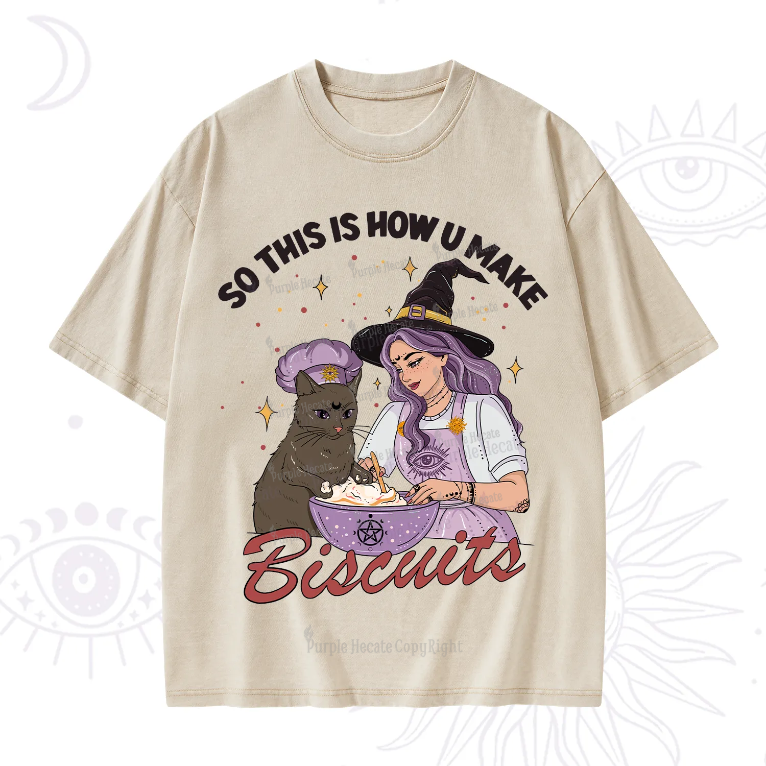 Purplehecate So This Is How You Make Biscuits Washed T-Shirt