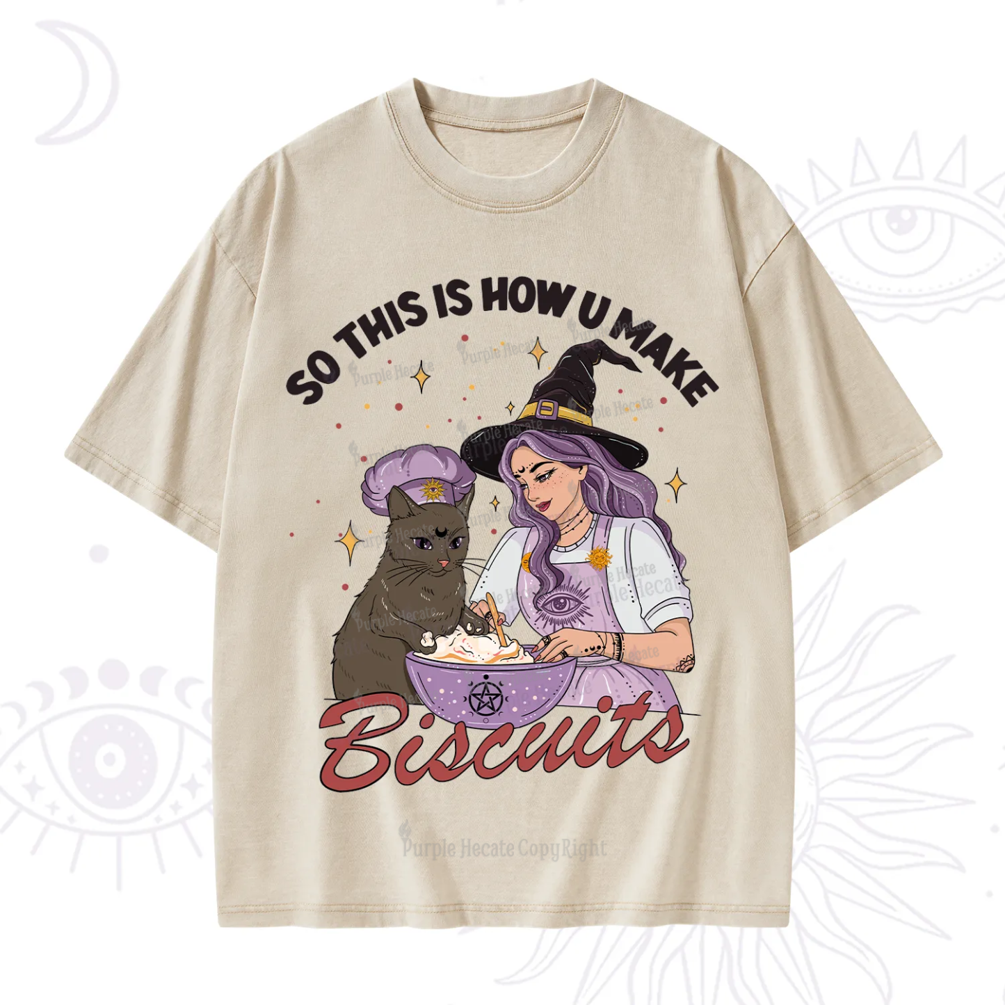 Purplehecate So This Is How You Make Biscuits Washed T-Shirt