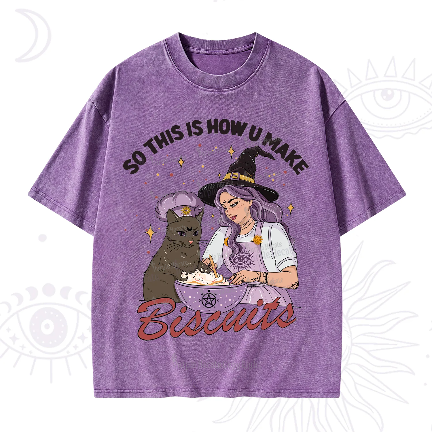 Purplehecate So This Is How You Make Biscuits Washed T-Shirt