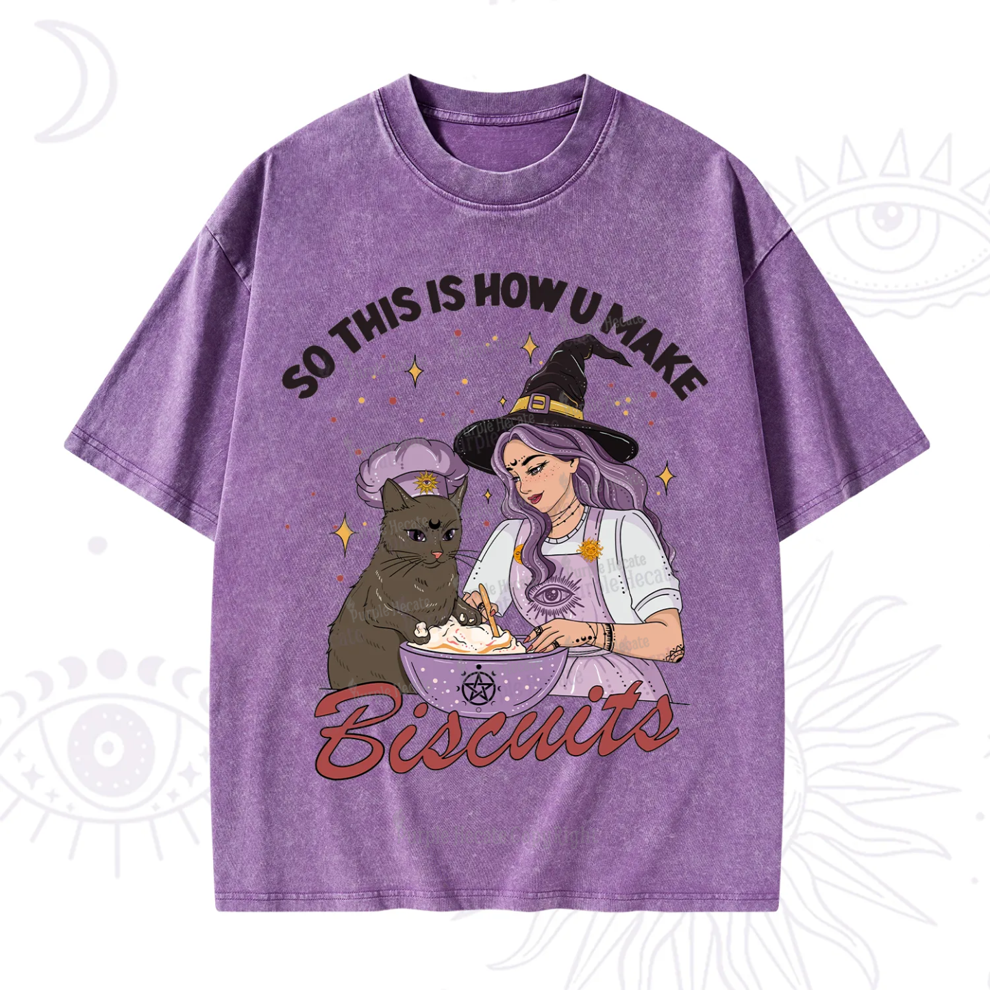 Purplehecate So This Is How You Make Biscuits Washed T-Shirt