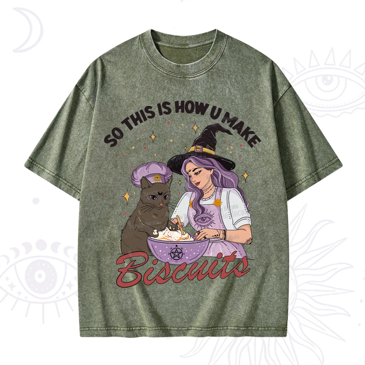 Purplehecate So This Is How You Make Biscuits Washed T-Shirt