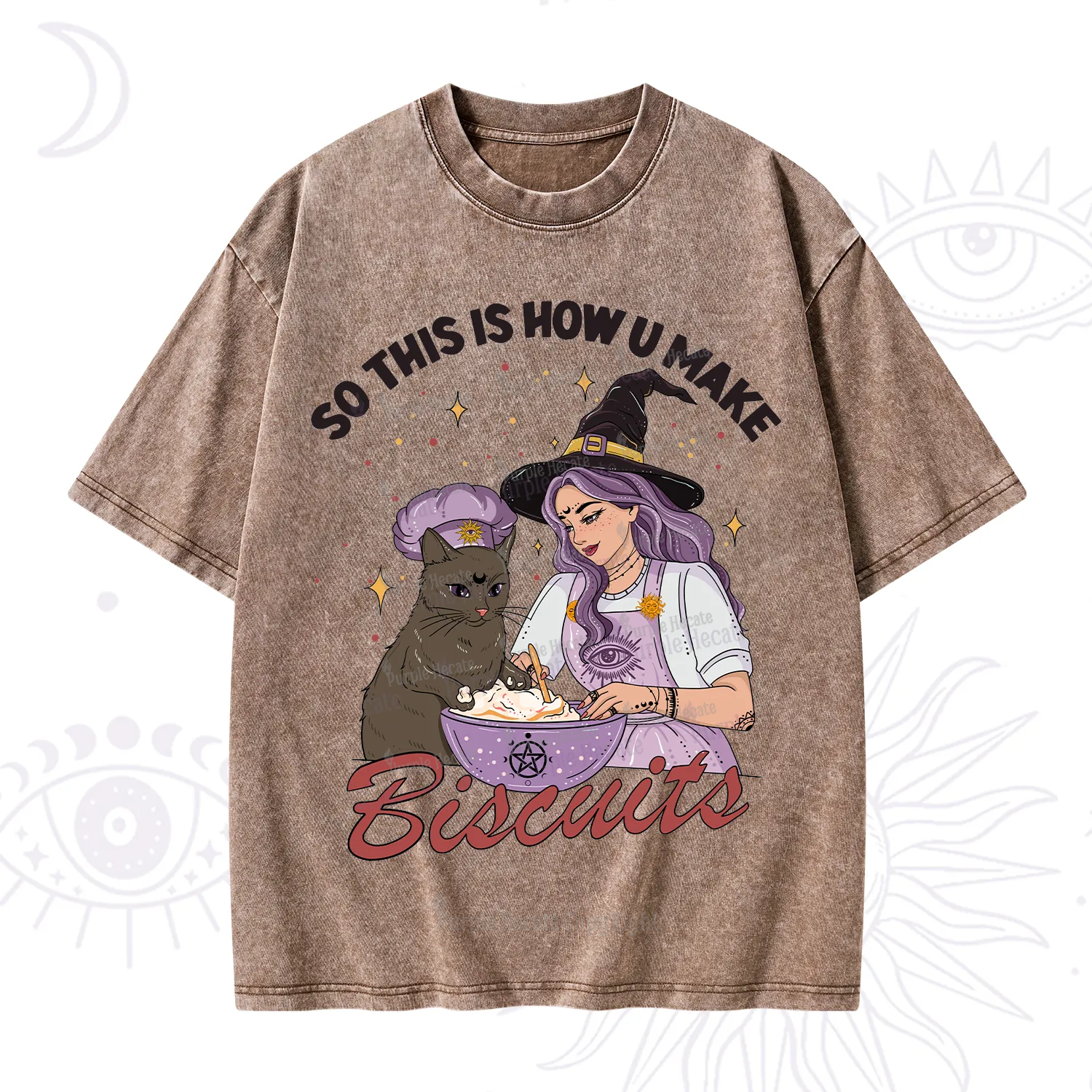 Purplehecate So This Is How You Make Biscuits Washed T-Shirt