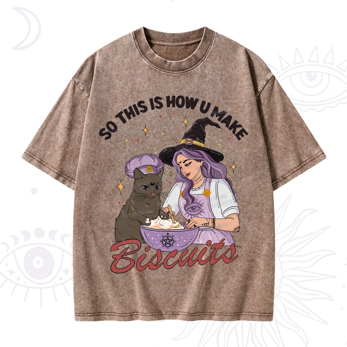 Purplehecate So This Is How You Make Biscuits Washed T-Shirt