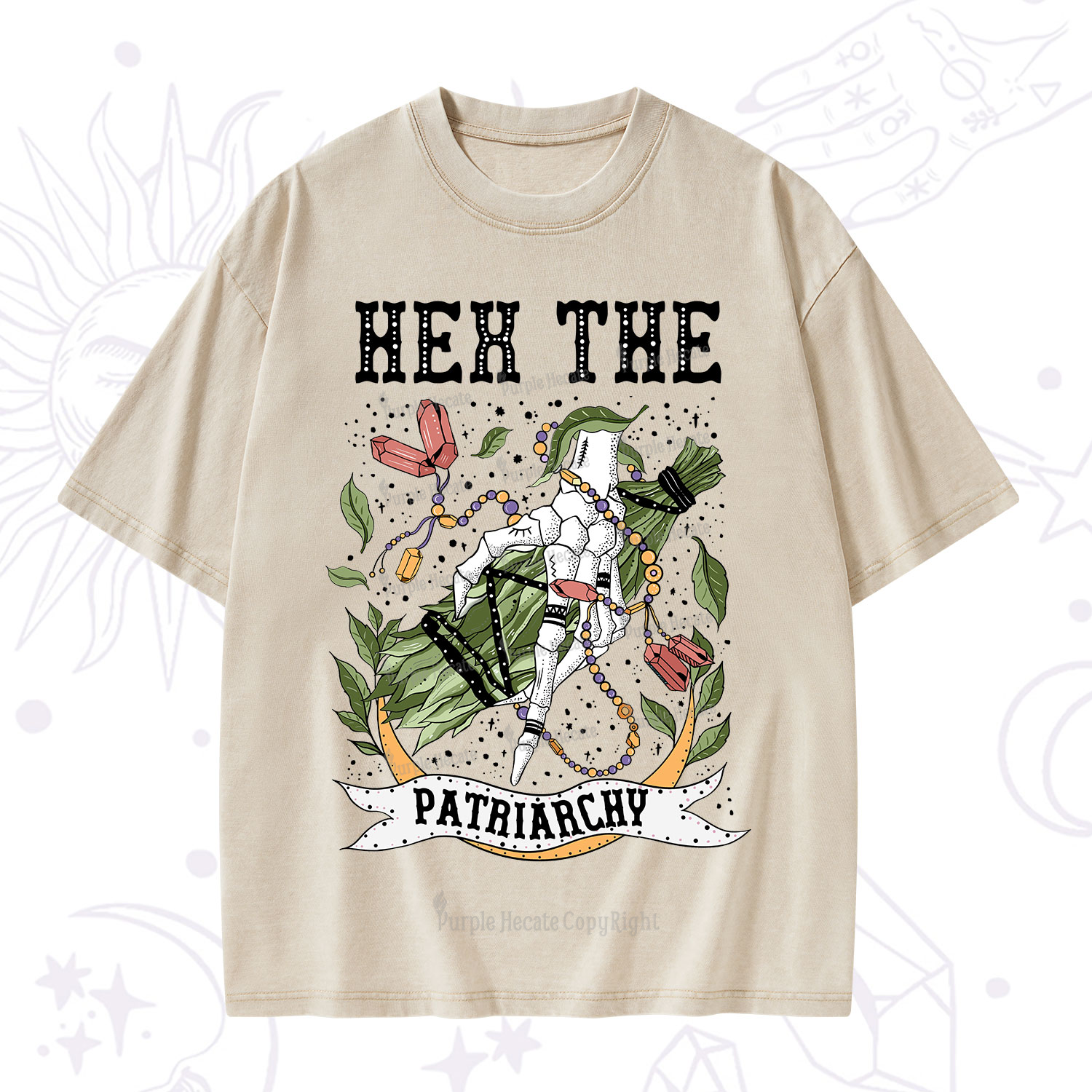 Purplehecate Heh The Patriarchy Washed T-Shirt