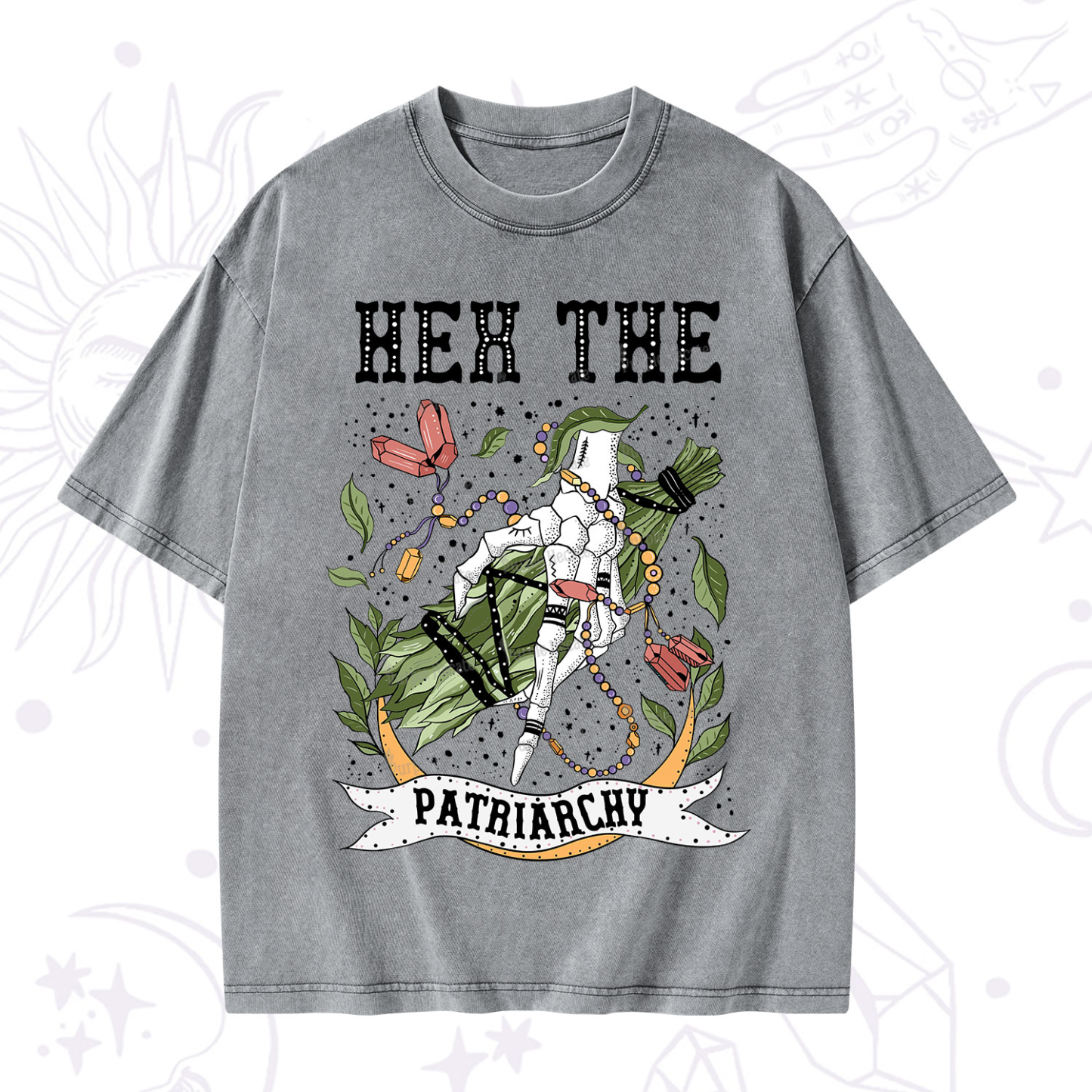 Purplehecate Heh The Patriarchy Washed T-Shirt