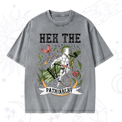 Purplehecate Heh The Patriarchy Washed T-Shirt
