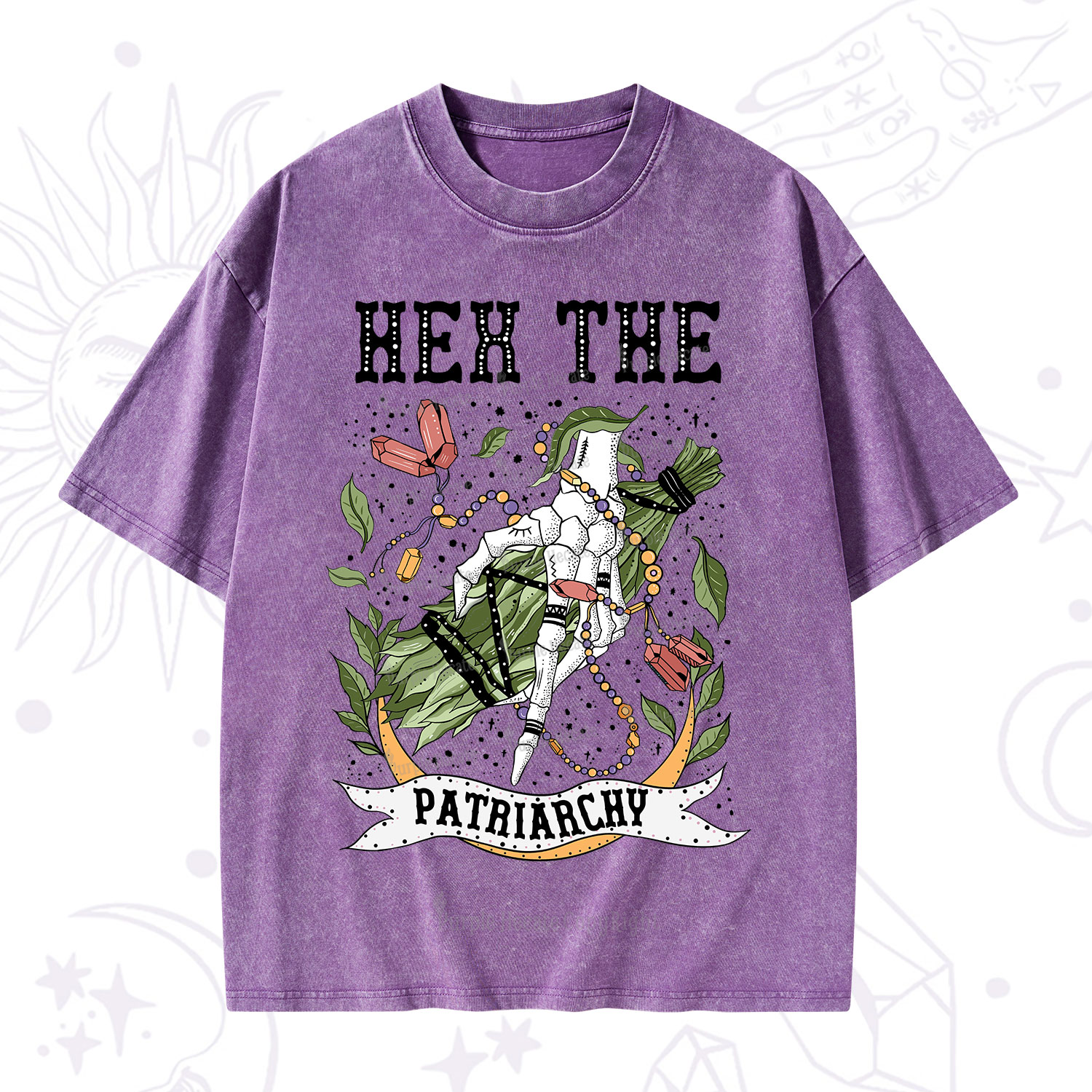 Purplehecate Heh The Patriarchy Washed T-Shirt