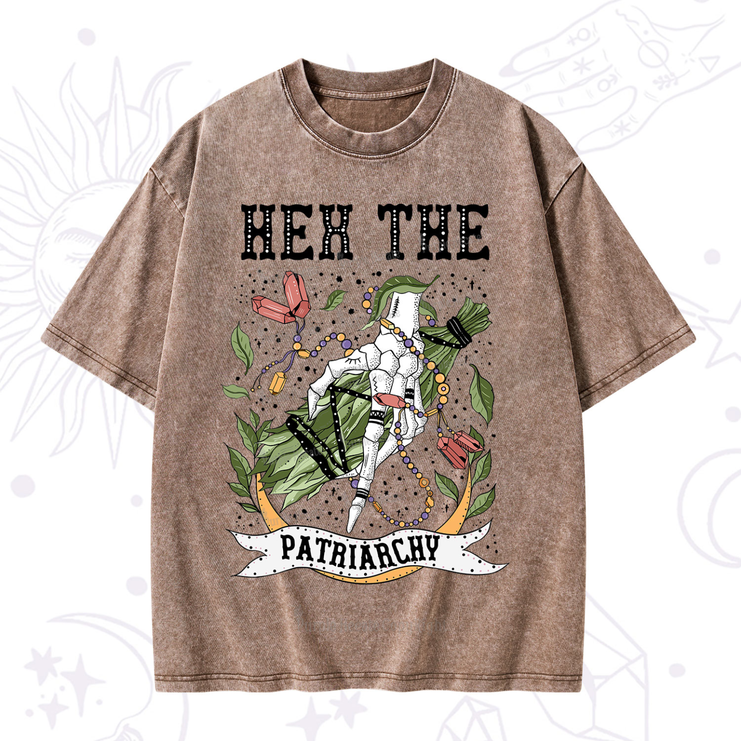 Purplehecate Heh The Patriarchy Washed T-Shirt