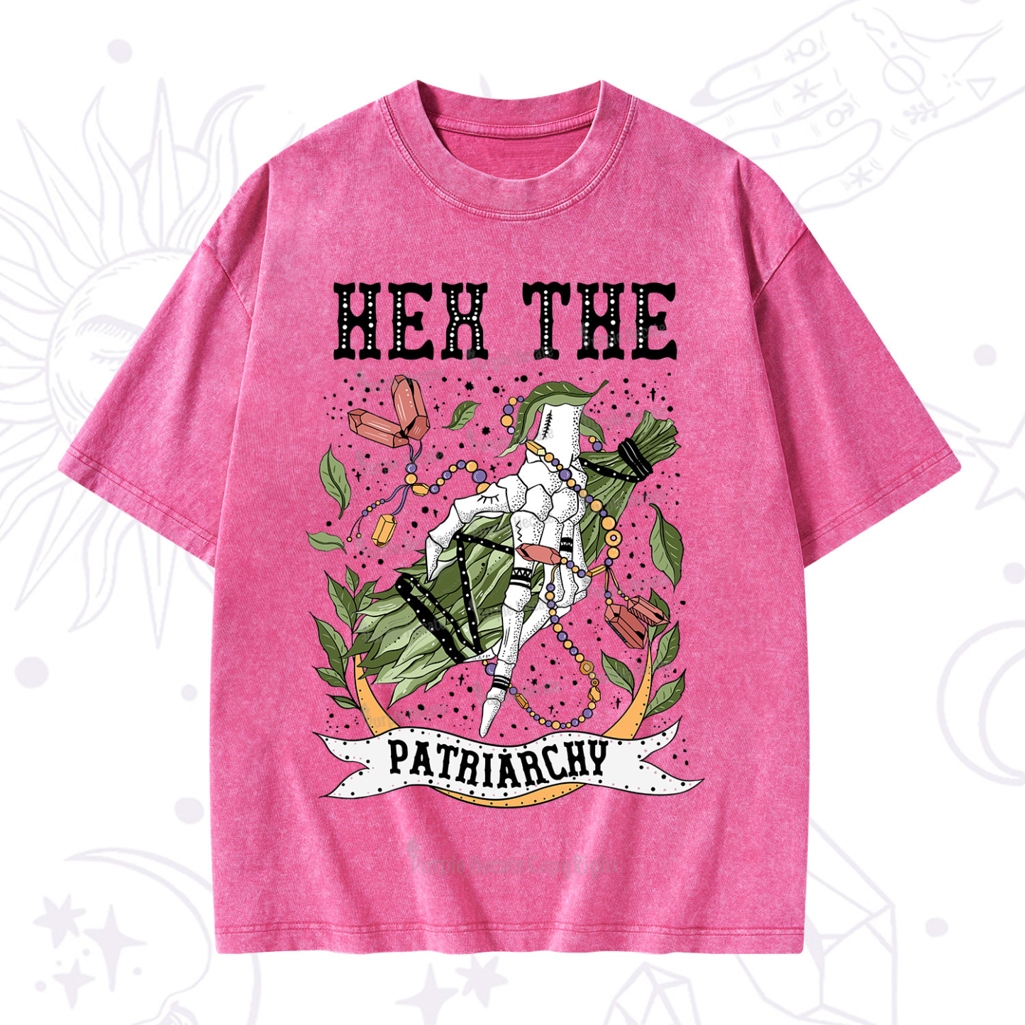 Purplehecate Heh The Patriarchy Washed T-Shirt