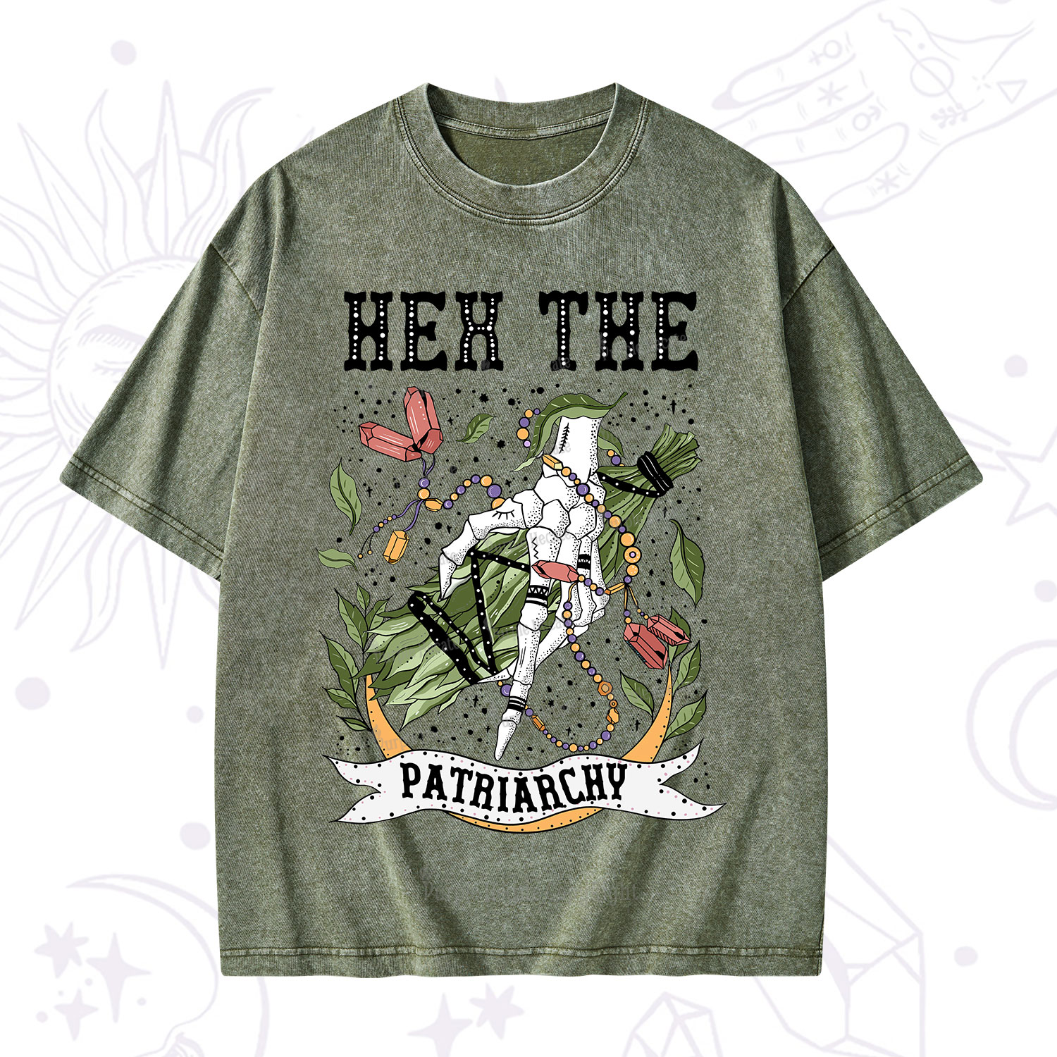 Purplehecate Heh The Patriarchy Washed T-Shirt