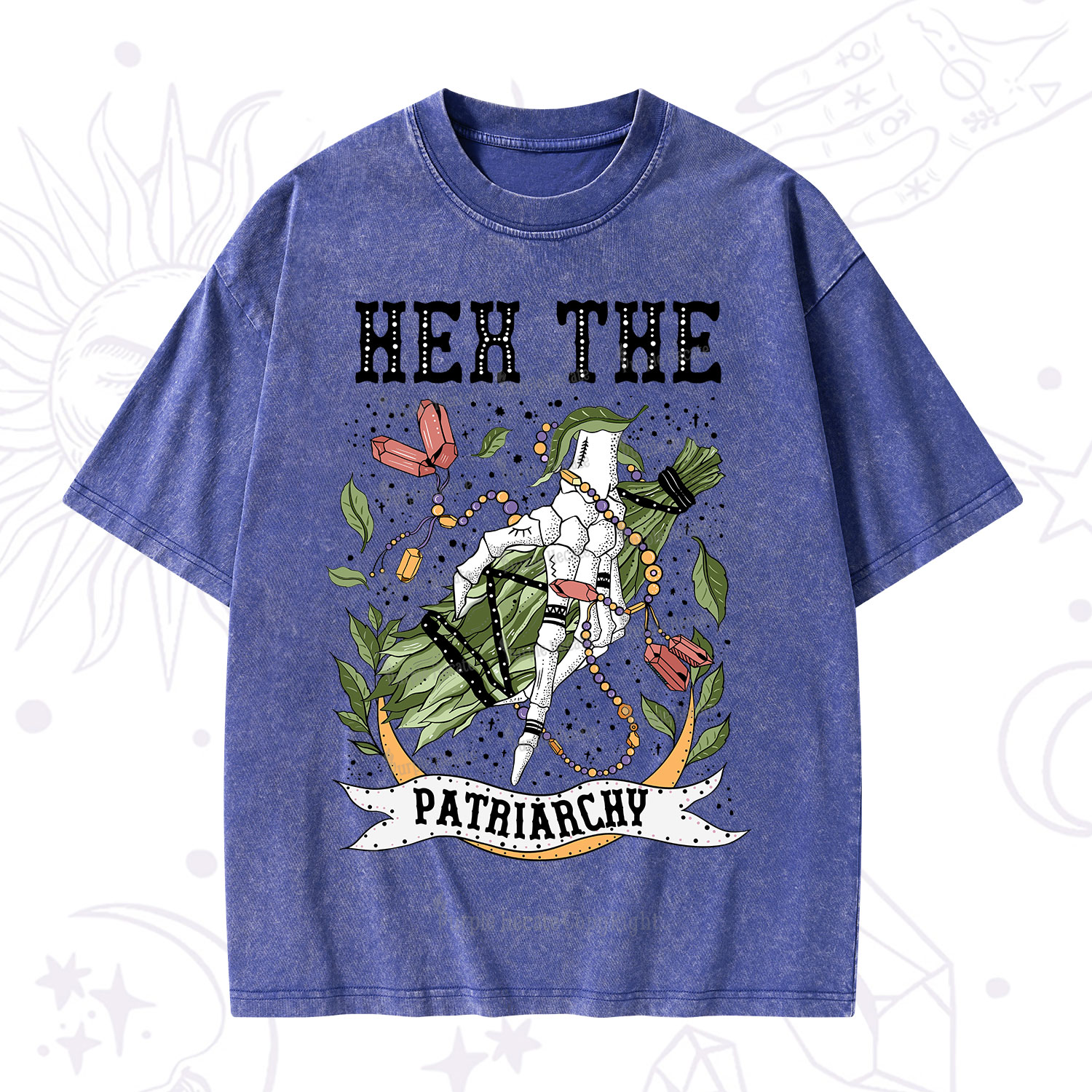 Purplehecate Heh The Patriarchy Washed T-Shirt