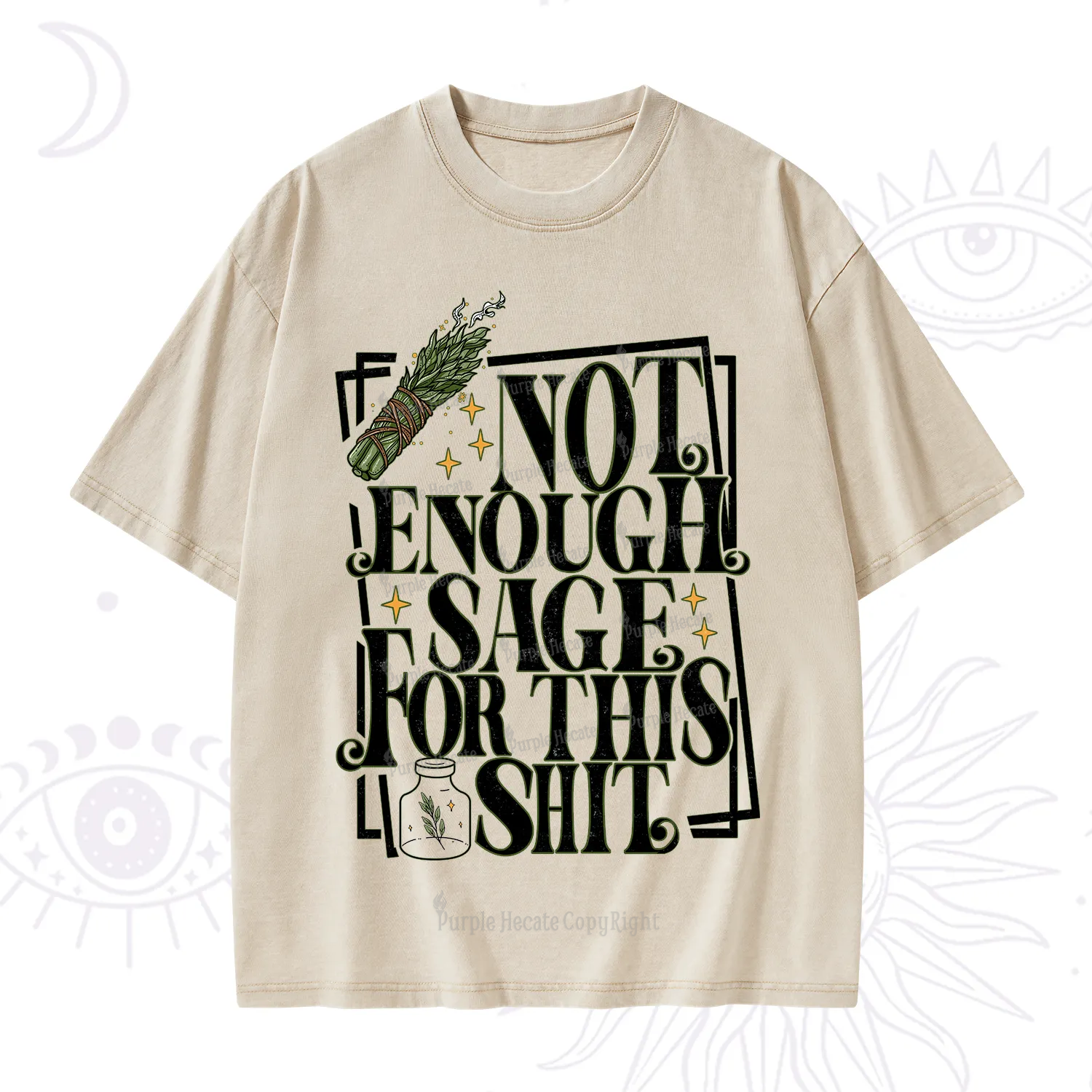 Purplehecate Smudge for This Shit Washed T-Shirt