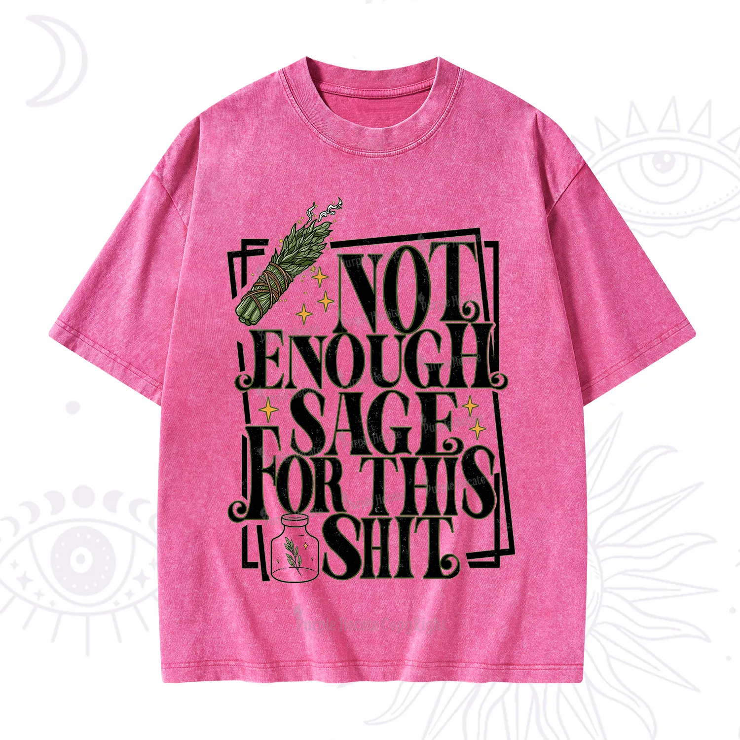 Purplehecate Smudge for This Shit Washed T-Shirt