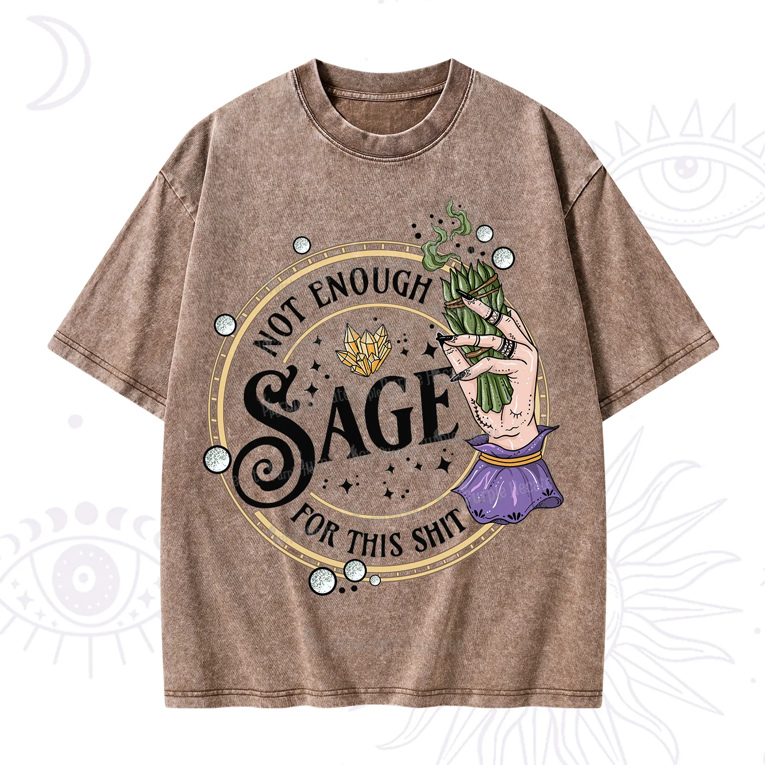 Purplehecate Not Enough Smudge for This Shit Washed T-Shirt