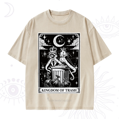 Purplehecate The Kingdom Of Trash Tarot Washed T-Shirt