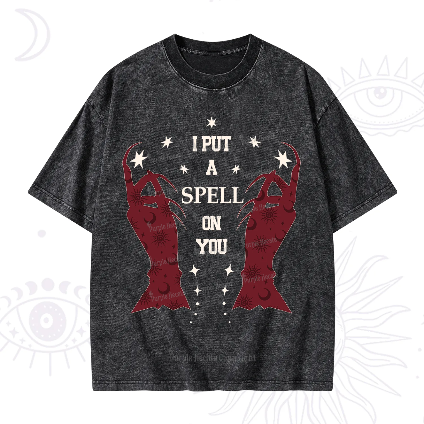 Purplehecate I Put A Spell On You Washed T-Shirt