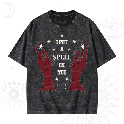 Purplehecate I Put A Spell On You Washed T-Shirt