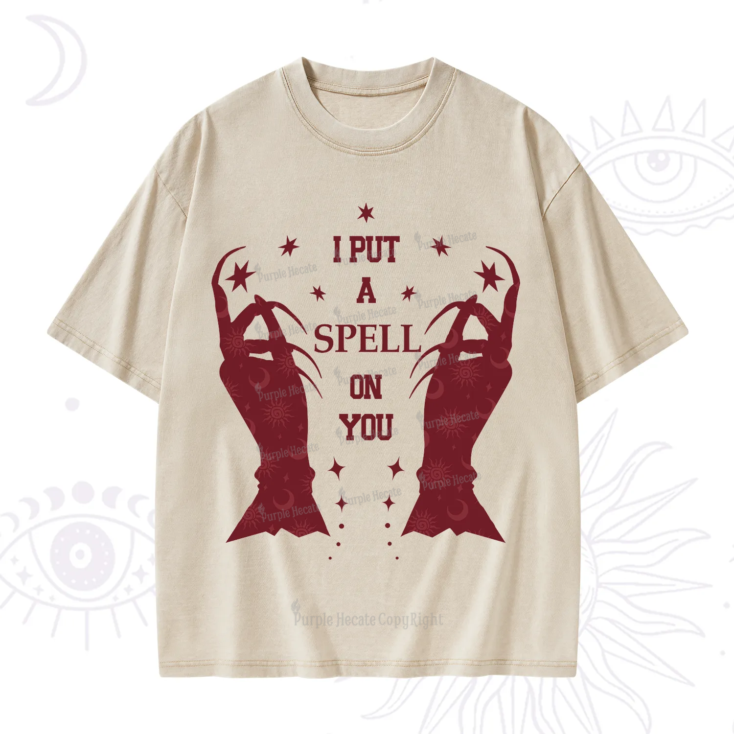 Purplehecate I Put A Spell On You Washed T-Shirt