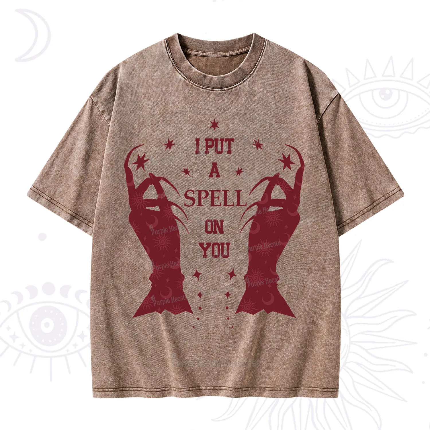 Purplehecate I Put A Spell On You Washed T-Shirt