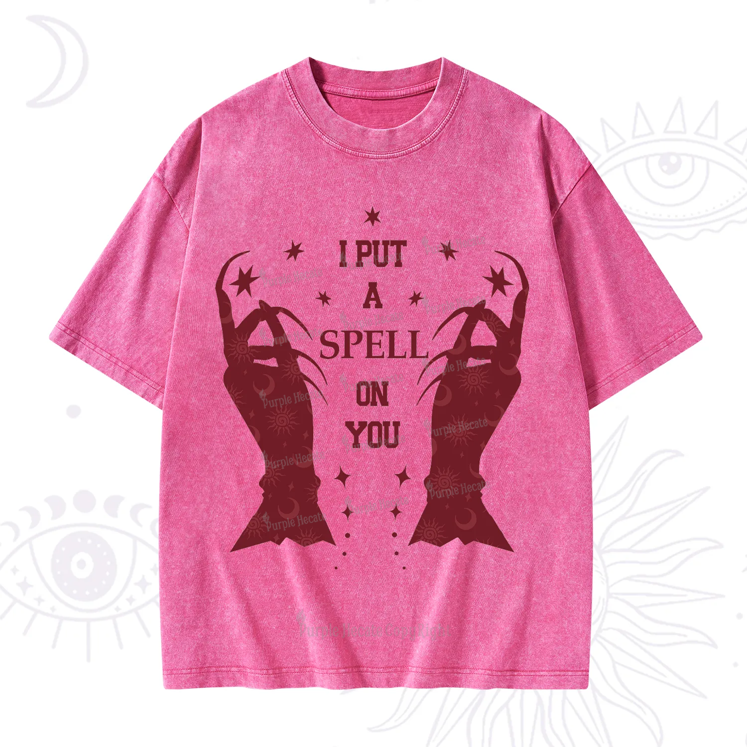 Purplehecate I Put A Spell On You Washed T-Shirt