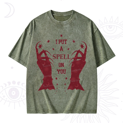 Purplehecate I Put A Spell On You Washed T-Shirt