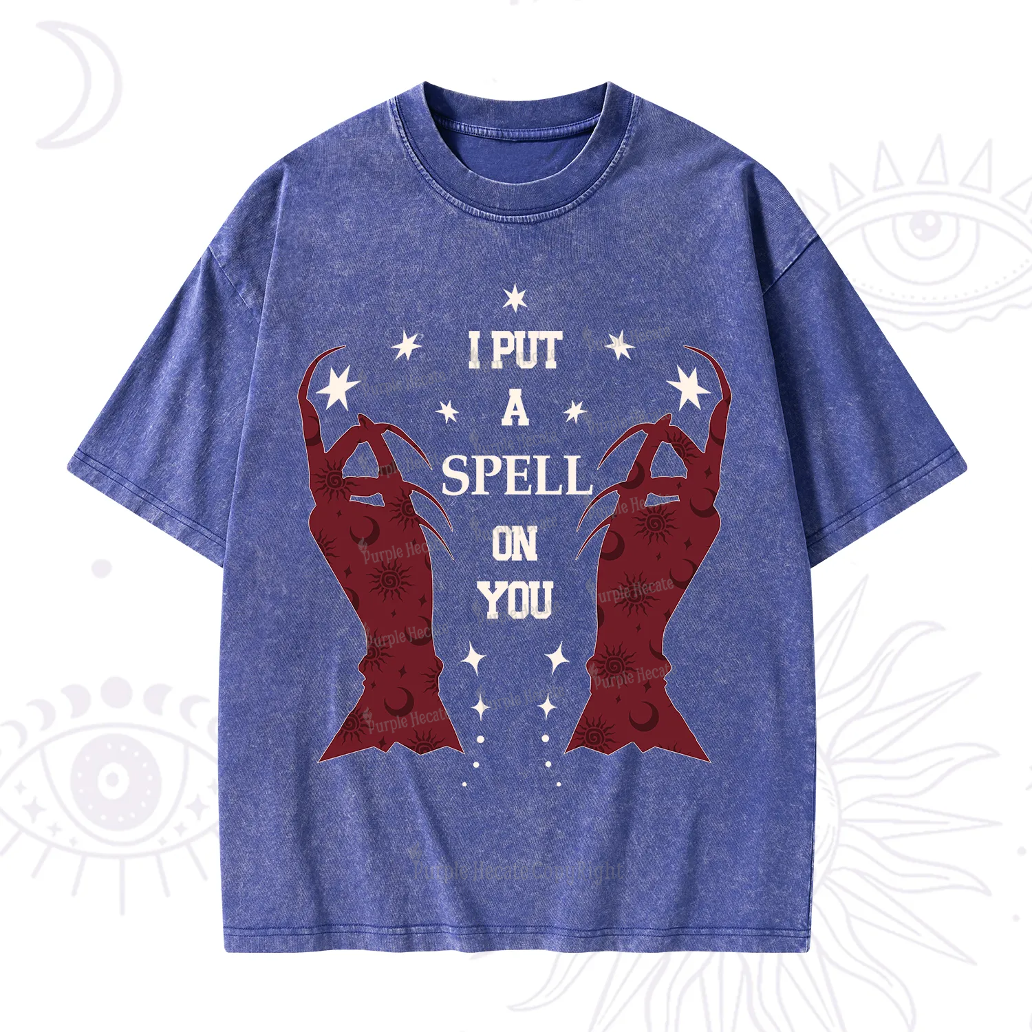 Purplehecate I Put A Spell On You Washed T-Shirt