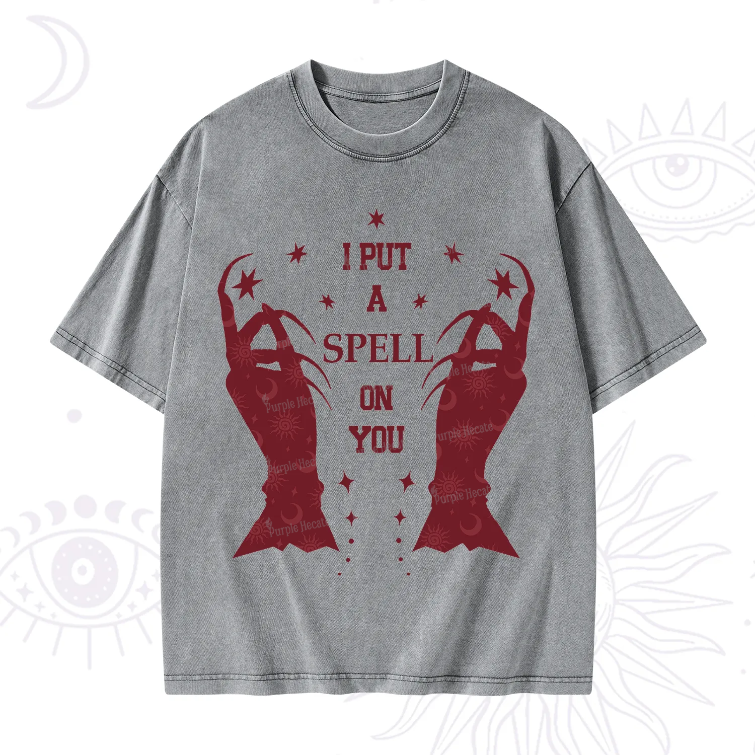 Purplehecate I Put A Spell On You Washed T-Shirt