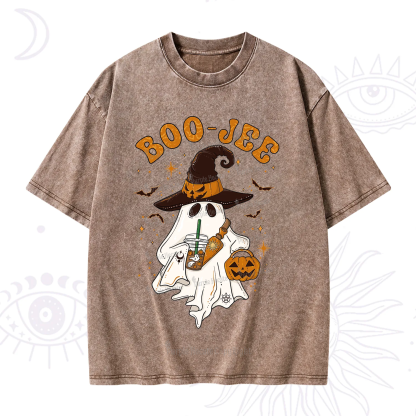 Purplehecate Boo Jee Halloween Washed T-Shirt
