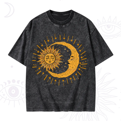 Purplehecate Solar & Lunar Spirit Washed T-Shirt