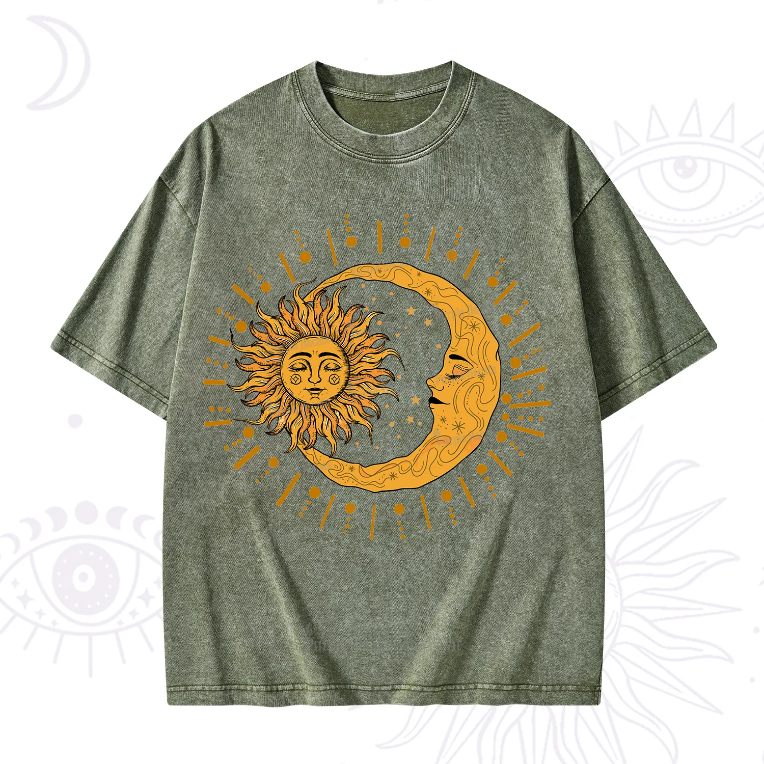 Purplehecate Solar & Lunar Spirit Washed T-Shirt