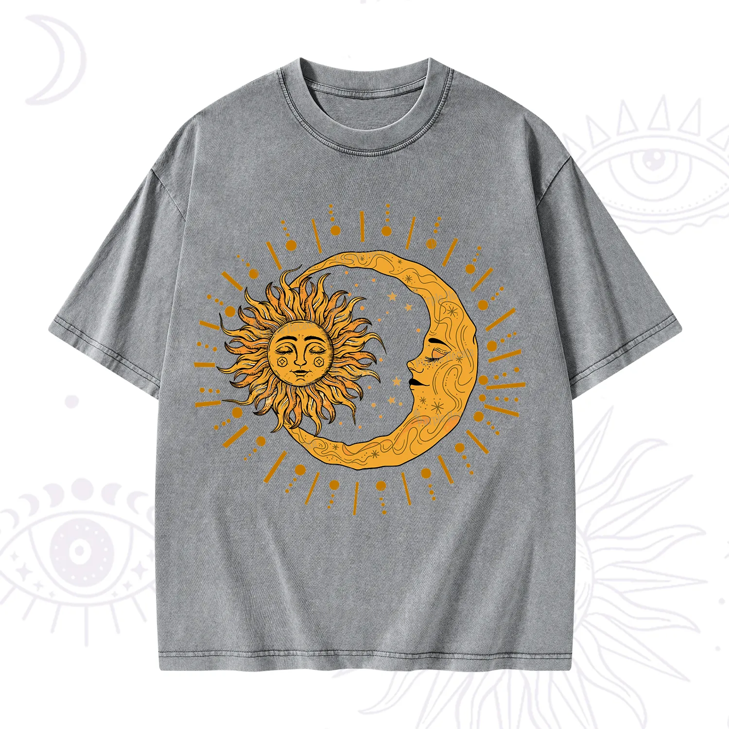 Purplehecate Solar & Lunar Spirit Washed T-Shirt
