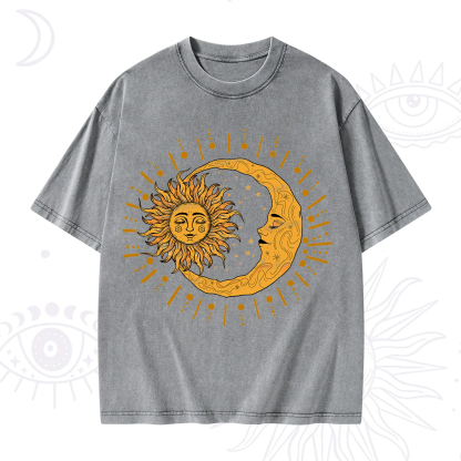 Purplehecate Solar & Lunar Spirit Washed T-Shirt