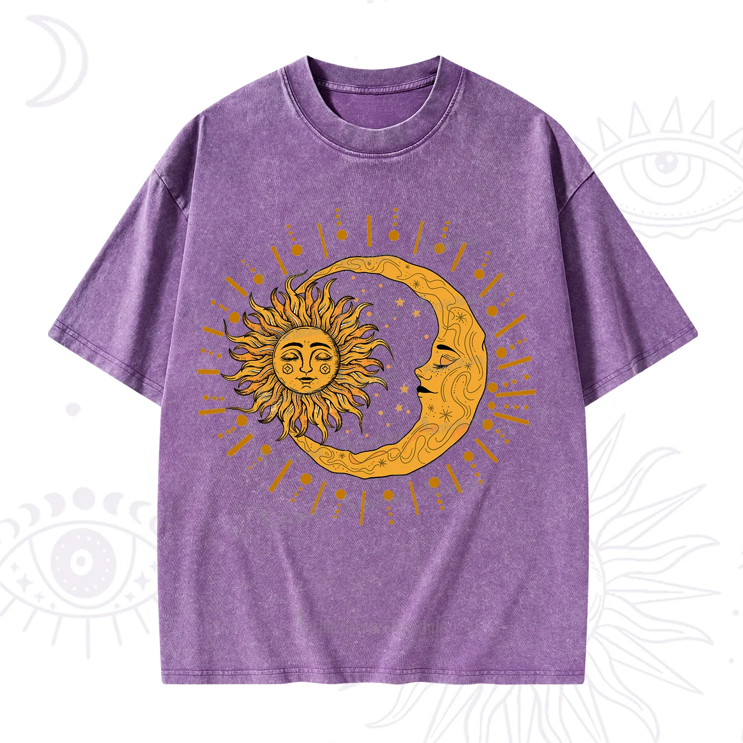 Purplehecate Solar & Lunar Spirit Washed T-Shirt
