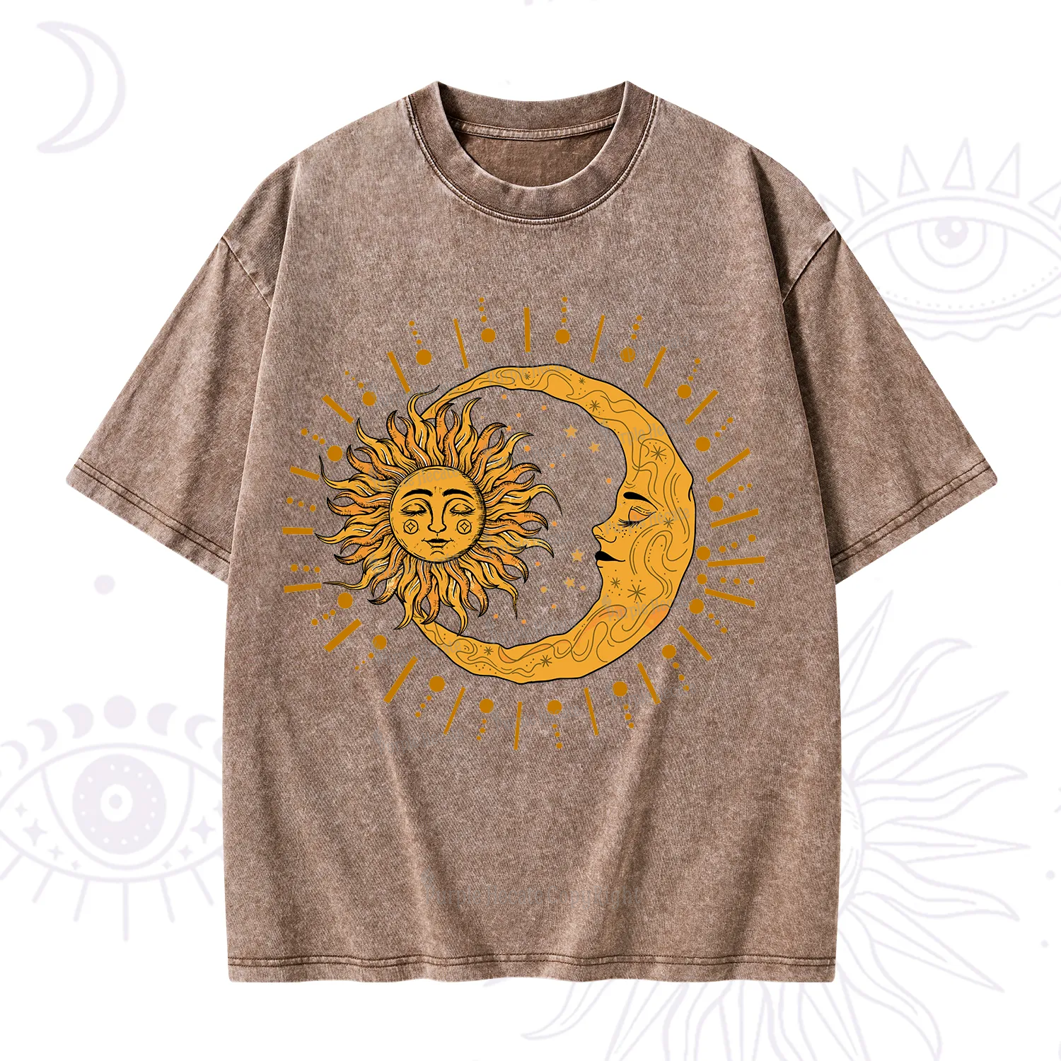 Purplehecate Solar & Lunar Spirit Washed T-Shirt