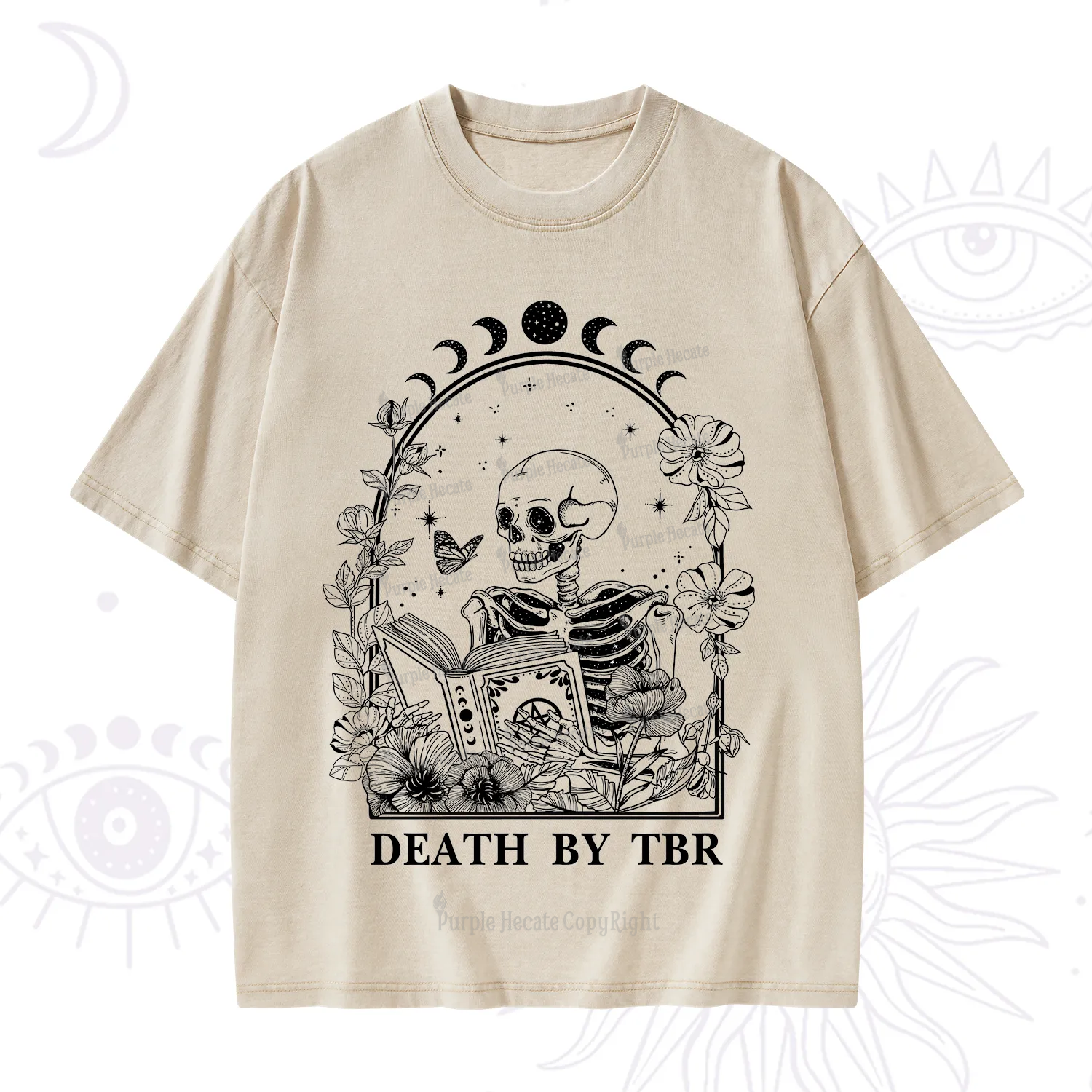 Purplehecate Death By TBR Washed T-Shirt