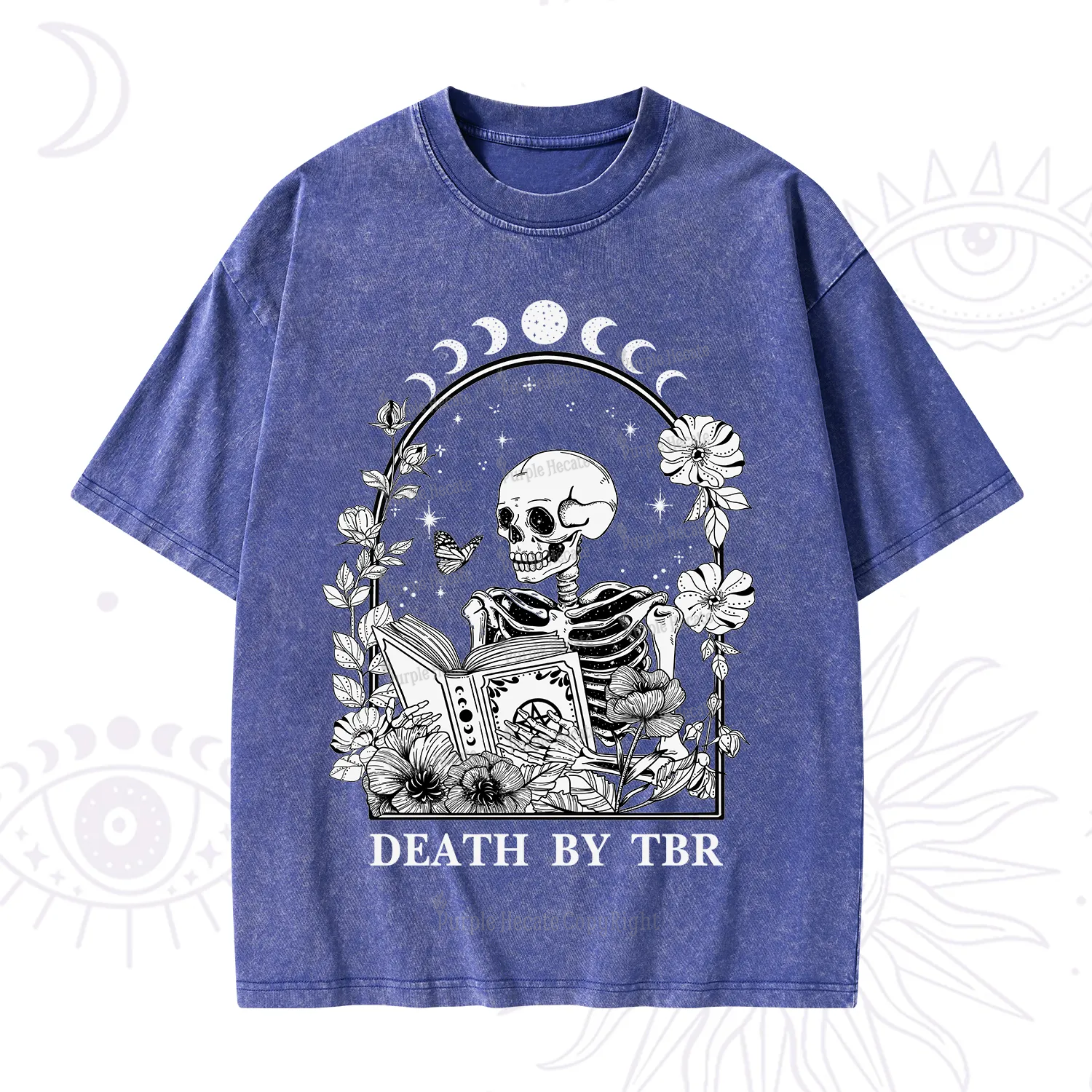 Purplehecate Death By TBR Washed T-Shirt