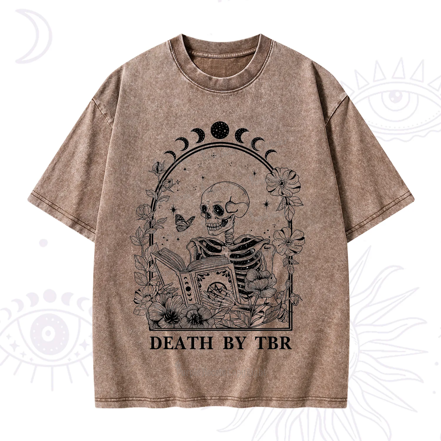 Purplehecate Death By TBR Washed T-Shirt