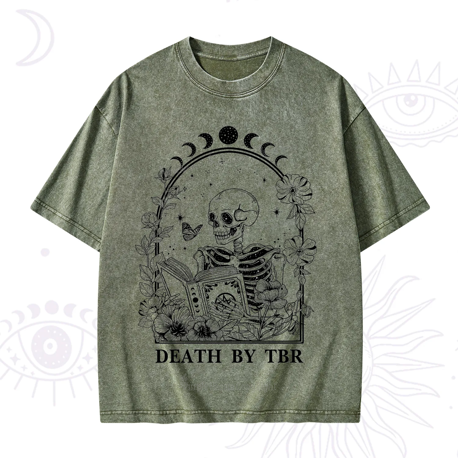 Purplehecate Death By TBR Washed T-Shirt