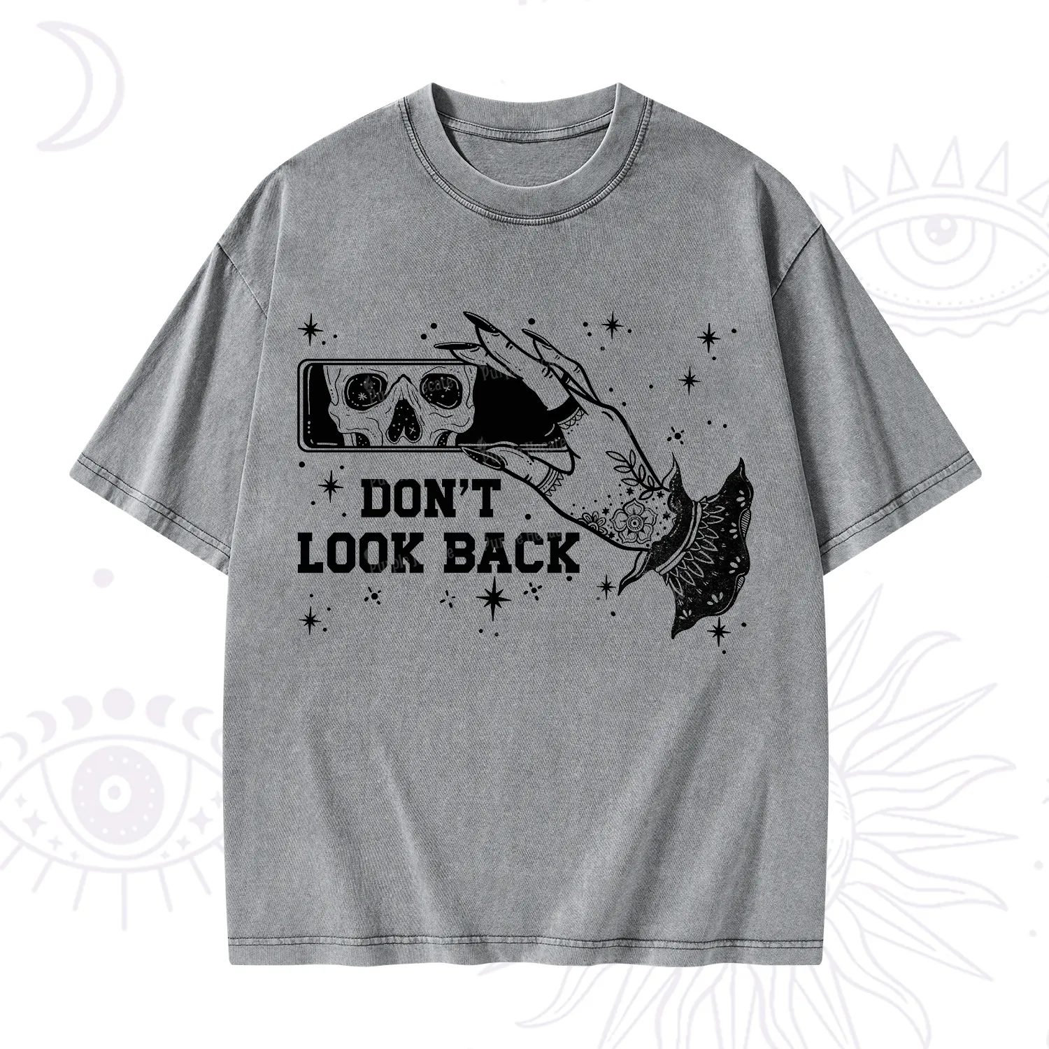 Purplehecate Don't Look Back Washed T-Shirt