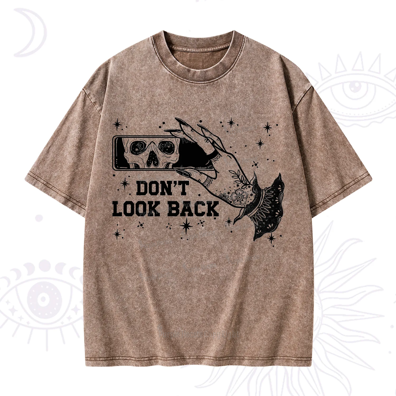 Purplehecate Don't Look Back Washed T-Shirt