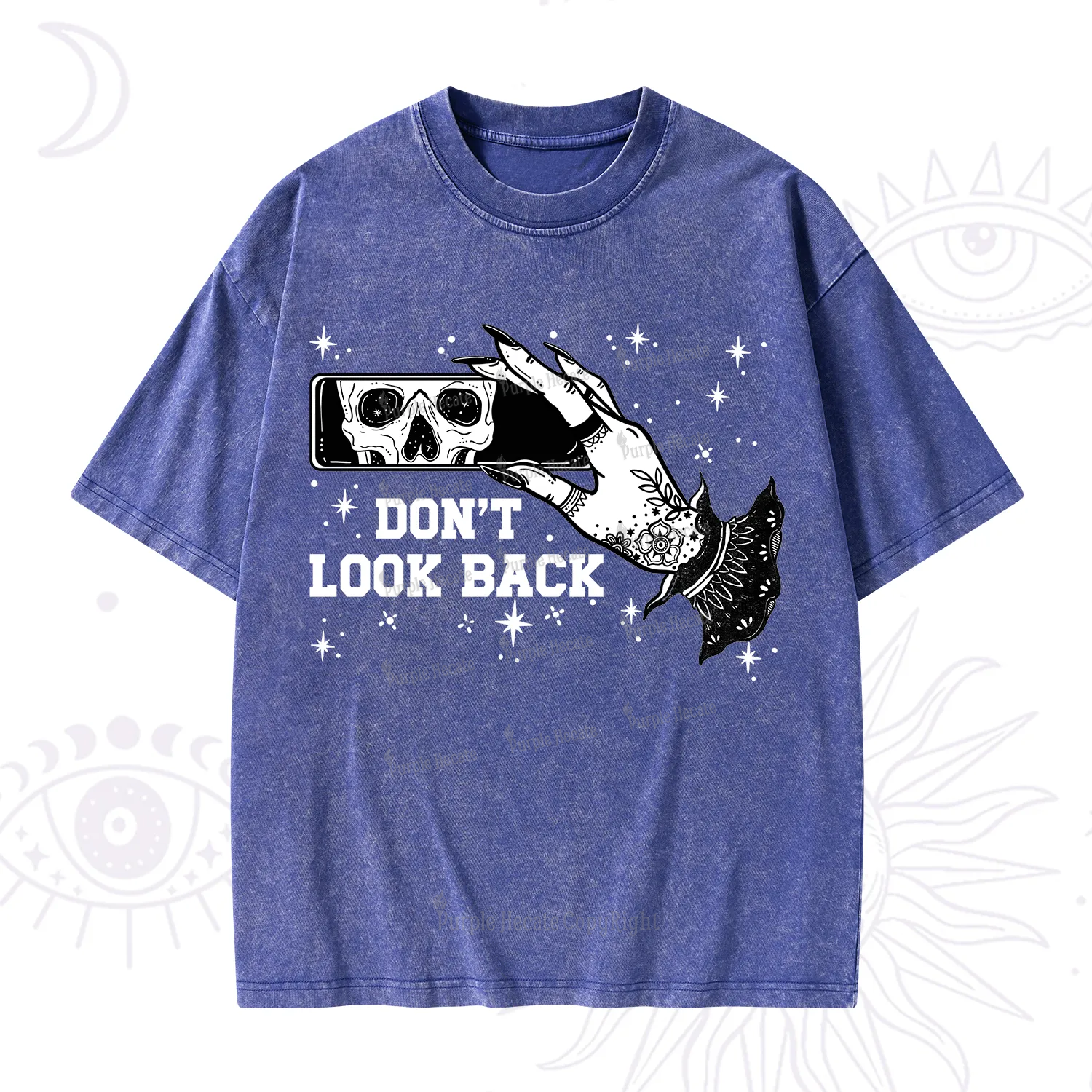 Purplehecate Don't Look Back Washed T-Shirt