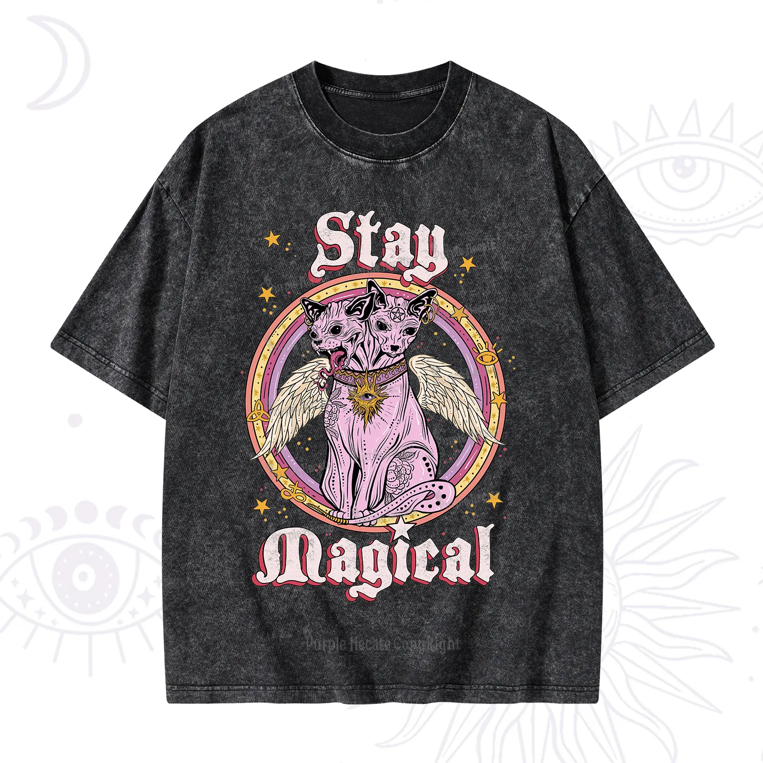 Purplehecate Stay Magical Washed T-Shirt