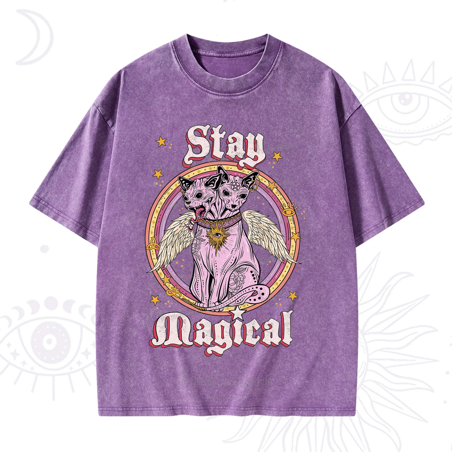 Purplehecate Stay Magical Washed T-Shirt