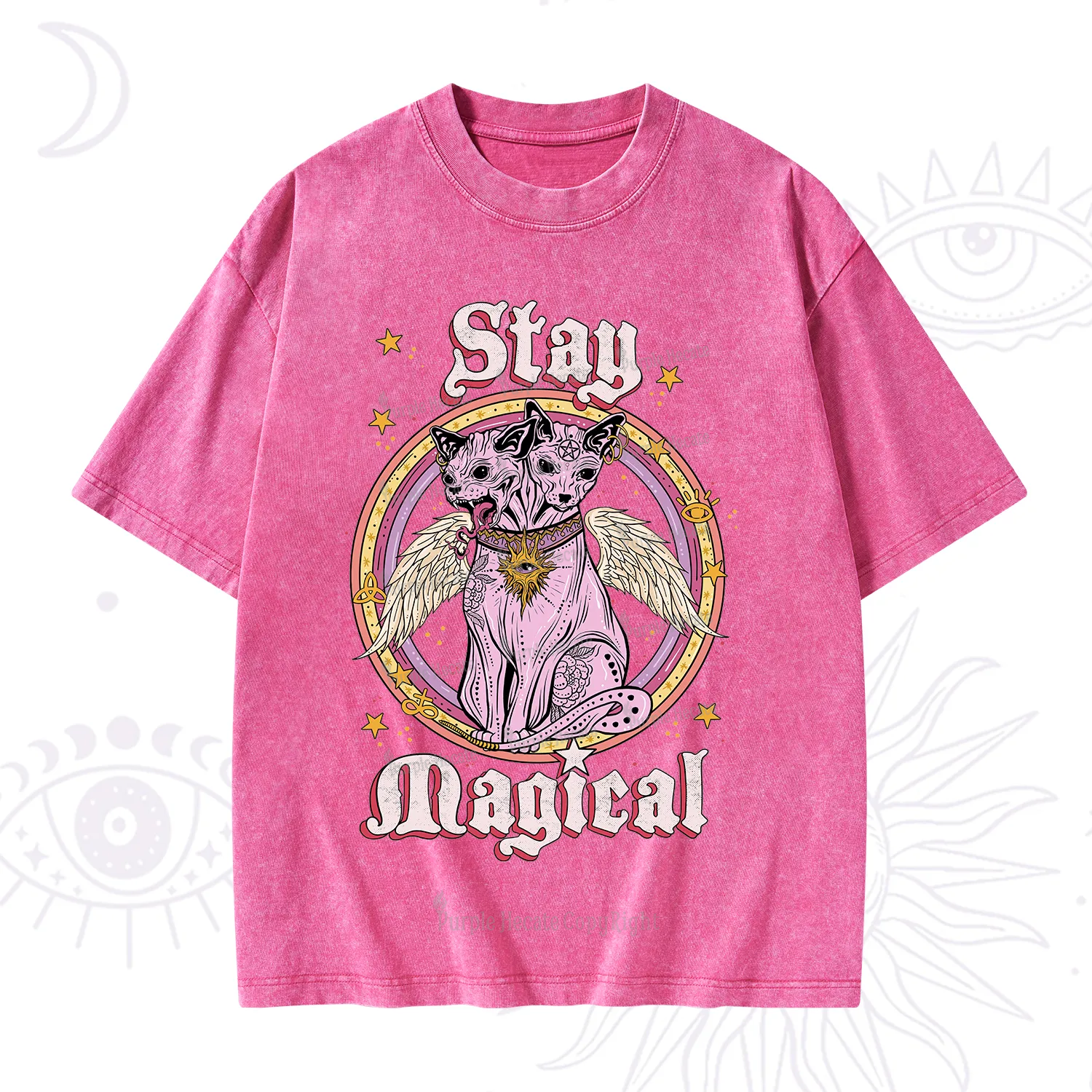 Purplehecate Stay Magical Washed T-Shirt