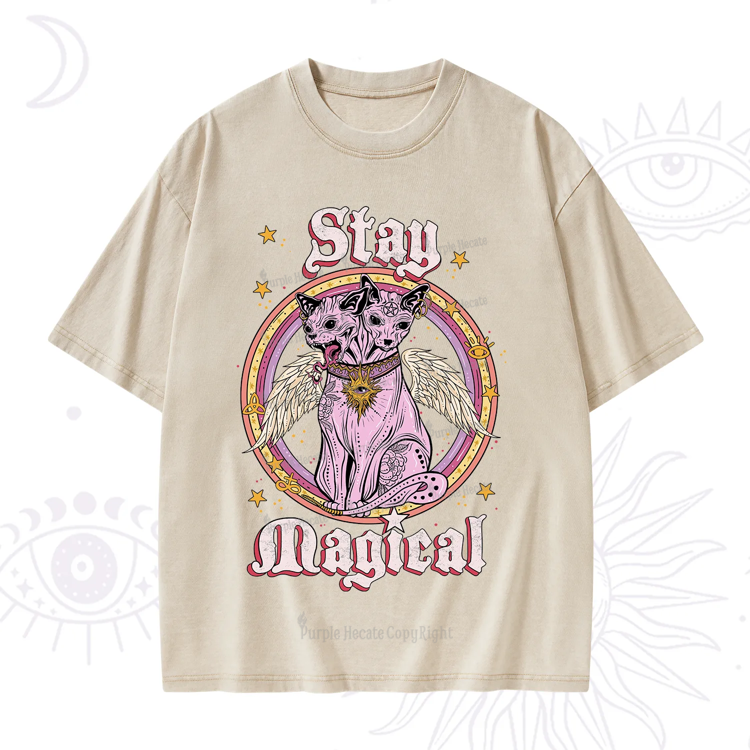 Purplehecate Stay Magical Washed T-Shirt