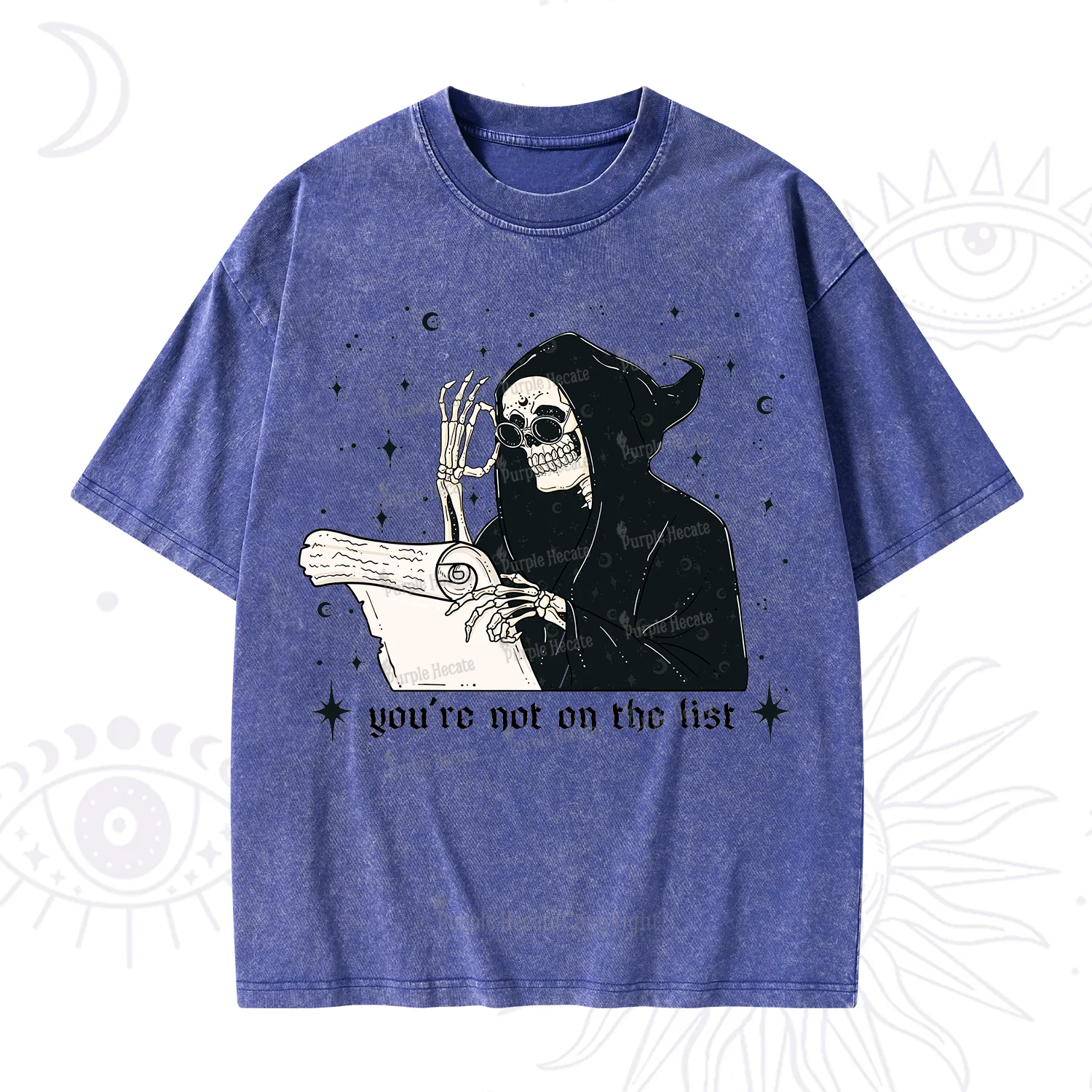 Purplehecate You're Not On The List Washed T-Shirt