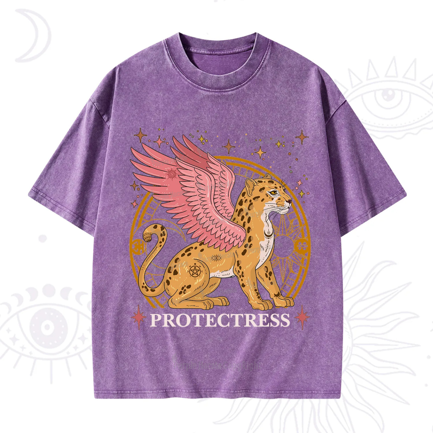 Purplehecate Celestial Protectress Washed T-Shirt