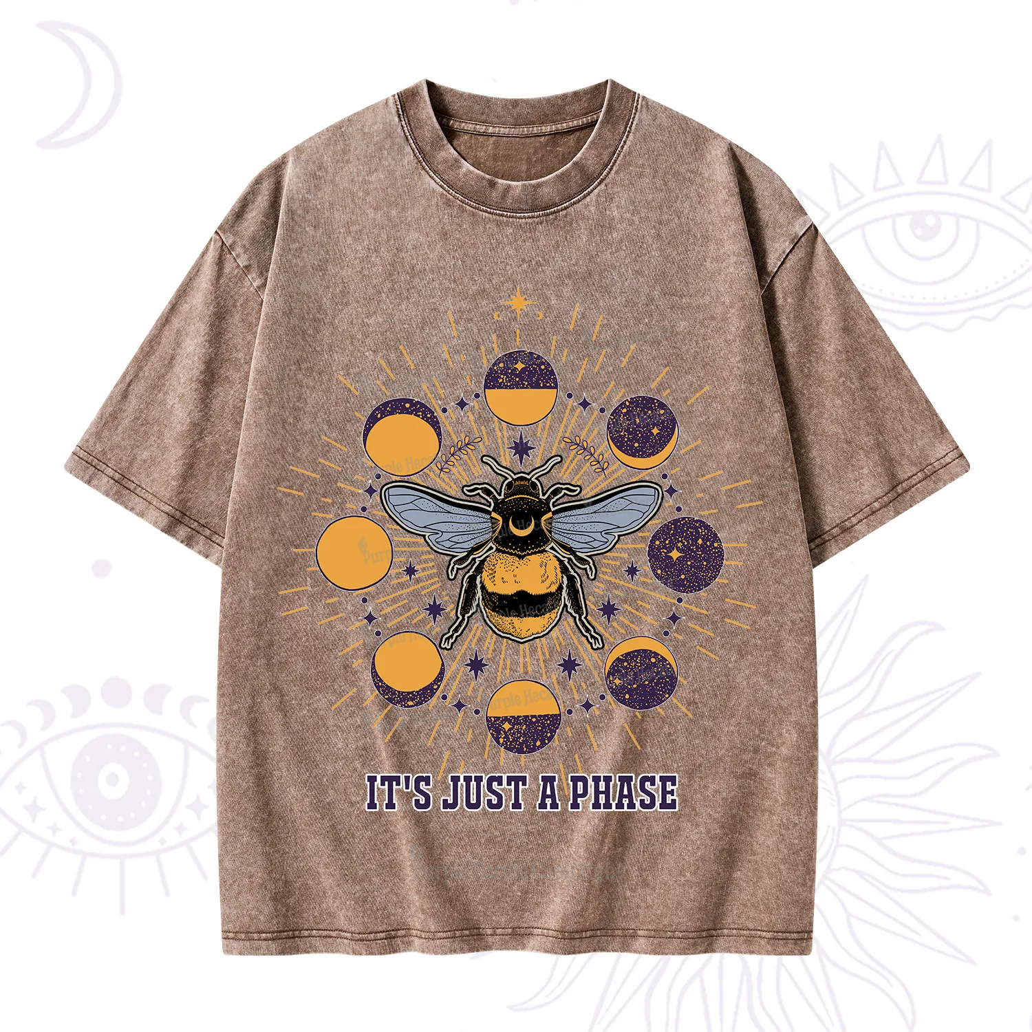 Purplehecate It's Just a Moon Bee Phase Washed T-Shirt